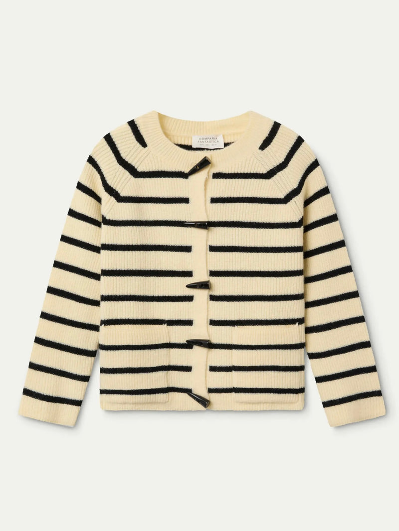 Compania Fantastica Striped Cardigan