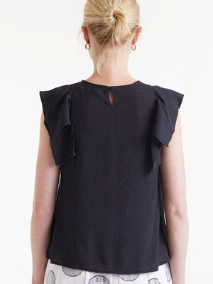 Compania Fantastica Ruffle Sleeveless Top