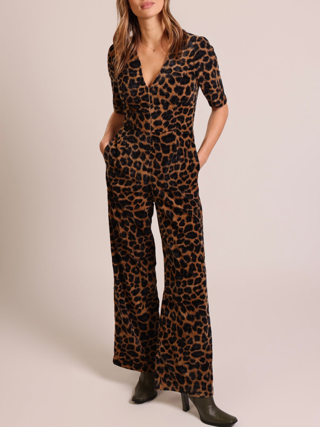 Traffic People Leopard Jumpsuit