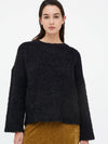 Compania Fantastica Black Textured Jumper