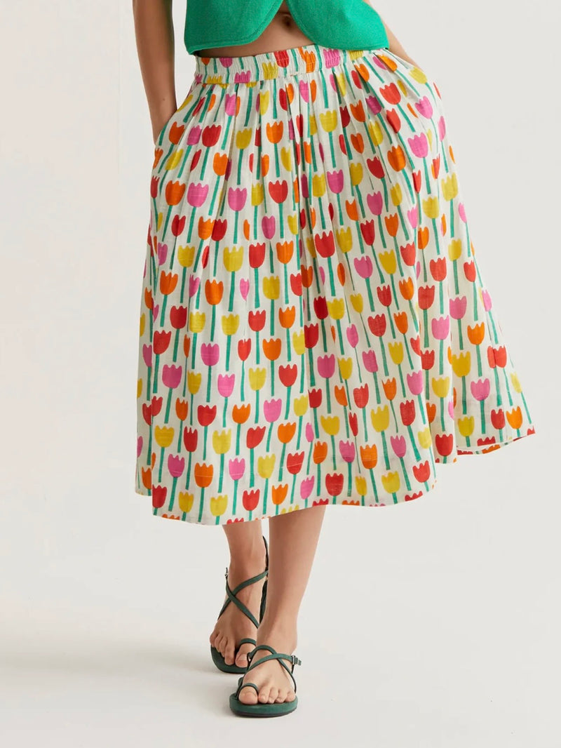 Compania Fantastica Tulip Midi Skirt – Rosella Style