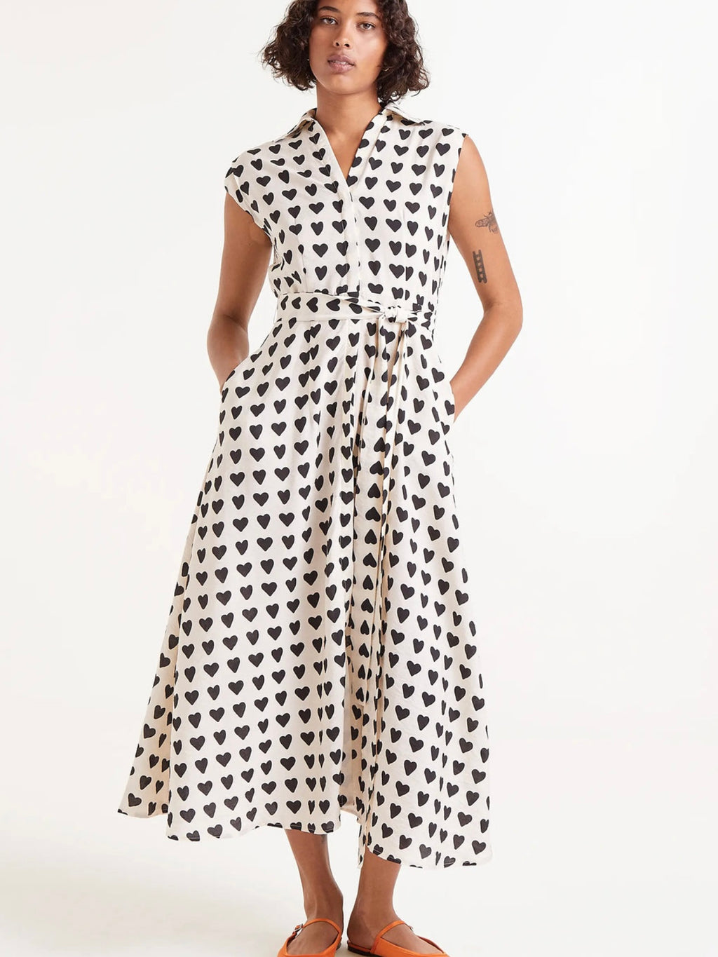 Compania Fantastica Heart Midi Dress