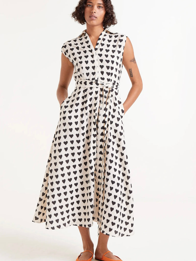 Compania Fantastica Heart Midi Dress