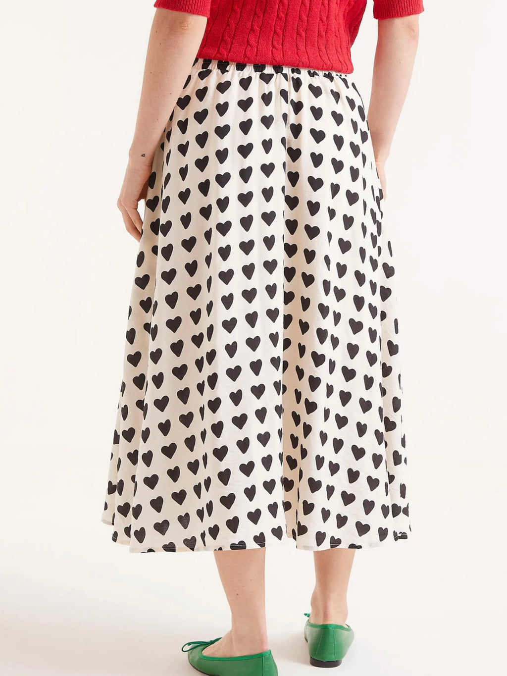 Compania Fantastica Heart Midi Skirt