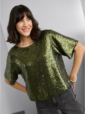 Kaffe Miranda Sequin Top