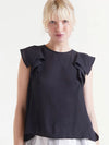 Compania Fantastica Ruffle Sleeveless Top