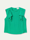 Compania Fantastica Ruffle Sleeveless Top