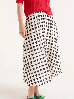 Compania Fantastica Heart Midi Skirt