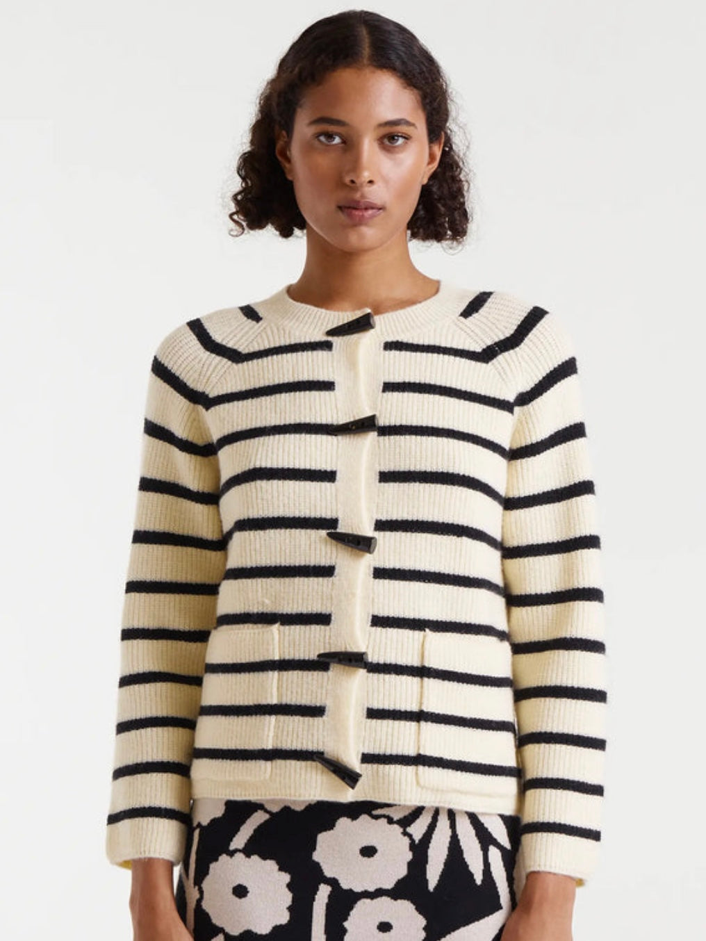 Compania Fantastica Striped Cardigan