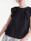 Compania Fantastica Ruffle Sleeveless Top
