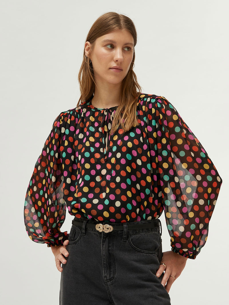 Polka Dot Blouse