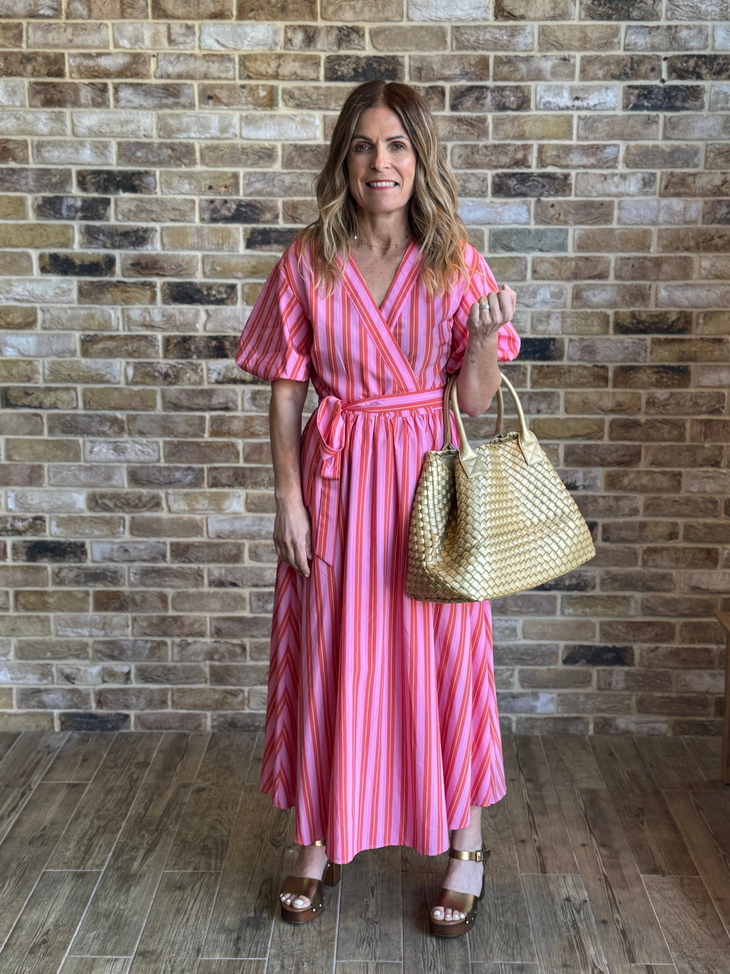 pink edmonise dress Crystal Straps Pink Embellished Dress S