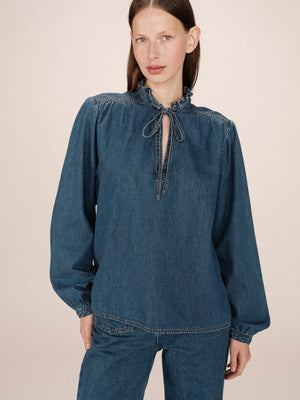 Grace & Mila Salsa Denim Blouse