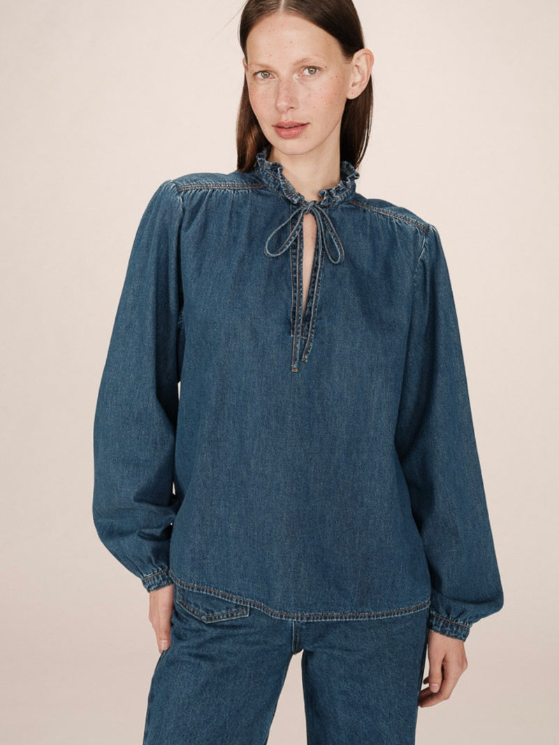 Grace & Mila Salsa Denim Blouse
