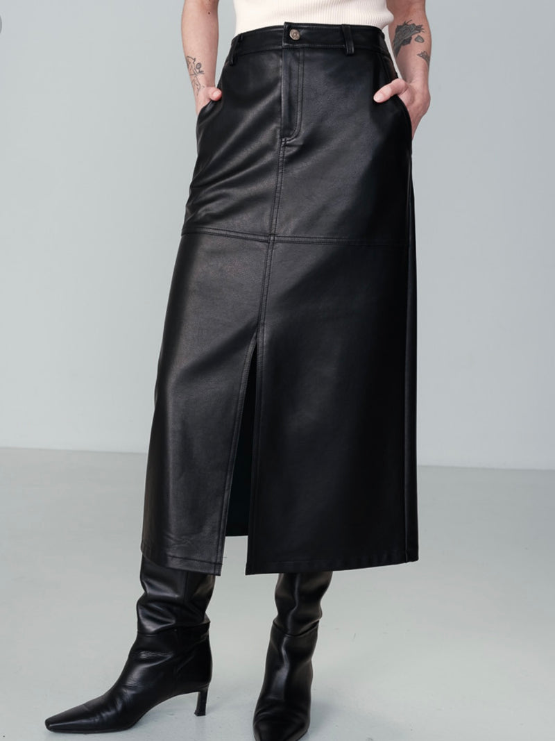 Nory Faux Leather Skirt