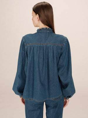 Grace & Mila Salsa Denim Blouse