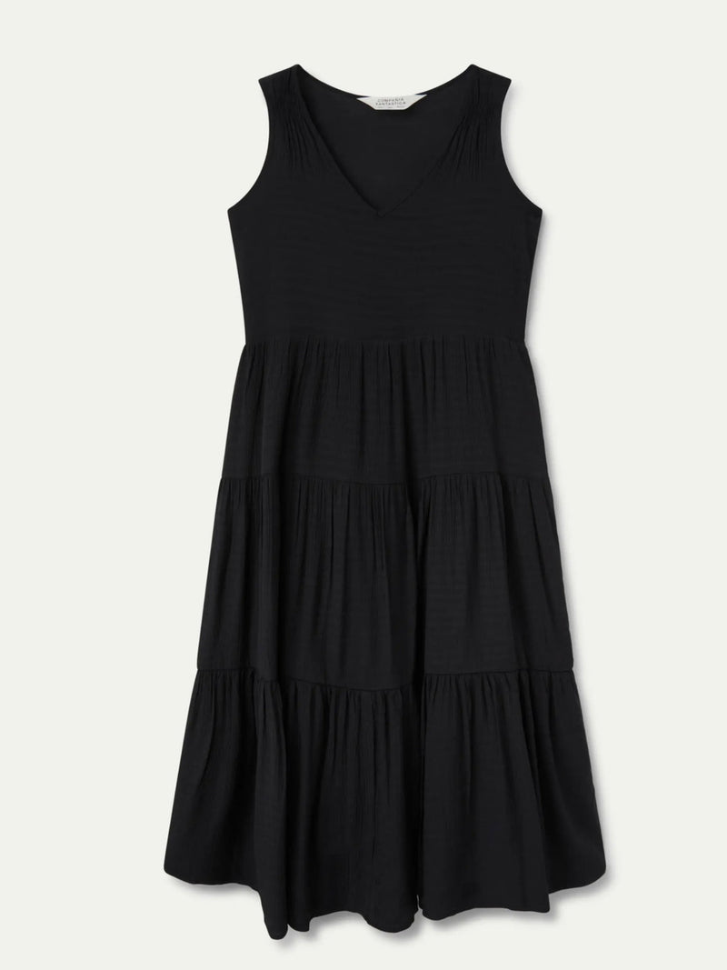 Compania Fantastica Black Midi Dress