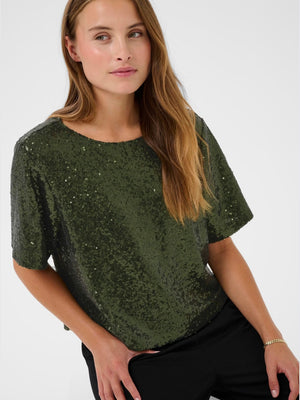 Kaffe Miranda Sequin Top