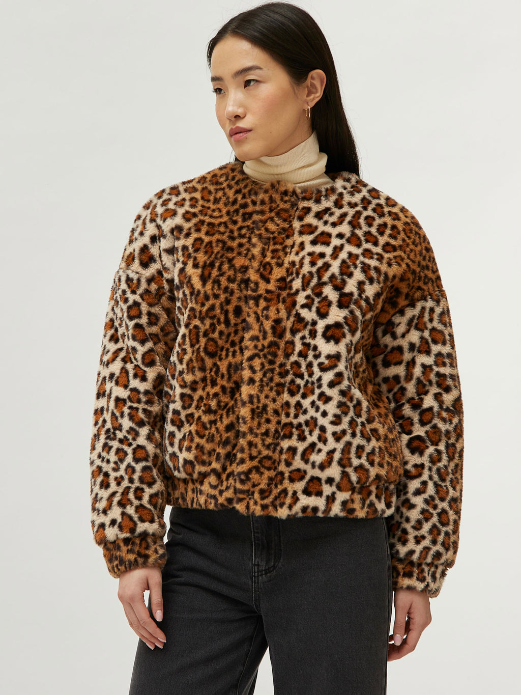 Leopard Bomber Jacket